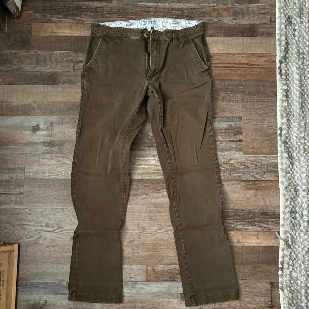 Brown High-Rise Corduroy Pants